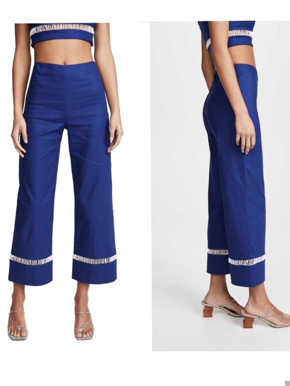 Staud Linen Blend Pine Pants 4